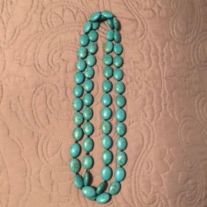 Turquoise stone necklace
